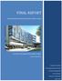 FINAL REPORT. Structural Redesign of Hershey Medical Center Children s Hospital. Penn State Hershey Medical Center Children s Hospital
