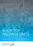 ROOF TOP PACKAGE UNITS