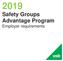 Safety Groups Advantage Program Employer requirements