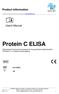 Protein C ELISA. Product information. Userś Manual DE
