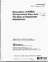 Disposition of PUREX Contaminated Nitric Acid The Role of Stakeholder Involvement