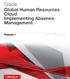 Oracle Global Human Resources Cloud Implementing Absence Management