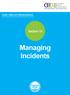 Health, Safety and Wellbeing Manual. Section 10. Managing Incidents