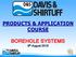 PRODUCTS & APPLICATION COURSE BOREHOLE SYSTEMS. 9 th August 2018