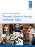 Follow-up to the Universal Periodic Review: Towards a National Agenda for Human Rights