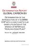 DETERMINATION REPORT GLOBAL CARBON BV