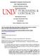 ADDENDUM TO REQUEST FOR IFB 5234-BC. UNLV Wright Hall Build Out. University of Nevada, Las Vegas. Purchasing Department Maryland Parkway