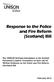 Response to the Police and Fire Reform (Scotland) Bill