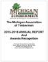 The Michigan Association of Timbermen ANNUAL REPORT And Awards Recognition