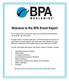 Welcome to the BPA Brand Report