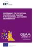 GEMM GOVERNANCE OF VOCATIONAL EDUCATION AND TRAINING IN THE SOUTHERN AND EASTERN MEDITERRANEAN GOVERNANCE FOR EMPLOYABILITY IN THE MEDITERRANEAN