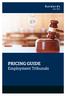 PRICING GUIDE Employment Tribunals
