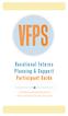 VFPS. Vocational Futures Planning & Support Participant Guide. an employment planning process driven and directed by the participant