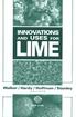 Innovations and Uses for Lime