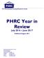 PHRC Year in Review. July 2016 June Published August The Pennsylvania Housing Research Center