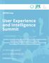 User Experience and Intelligence Summit