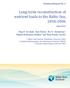 Long-term reconstruction of nutrient loads to the Baltic Sea,