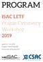 PROGRAM. April 12 14, 2019 Prague, Czech Republic   Czech Society for Analytical Cytometry