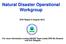 Natural Disaster Operational Workgroup