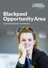 Blackpool Opportunity Area. Cornerstone Employer Commitments