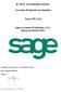 ICAEW Accreditation Scheme. Accounts Production Evaluation. Sage (UK) Ltd. Sage Accounts Production v11.1 Released March 2015