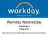 Workday Wednesday. Episode #12 3 May Please Mute Your Phone/Microphone and Close Your Video Window