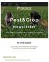 Subscribe. Pest & Crop. Newsletter. Purdue Cooperative Extension Service IN THIS ISSUE