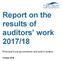 Report on the results of auditors work 2017/18. Principal local government and police bodies