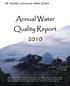 Annual Water Quality Report 2010