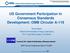 US Government Participation in Consensus Standards Development: OMB Circular A-119