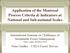 Application of the Montreal Process Criteria & Indicators at National and Sub-national Scales