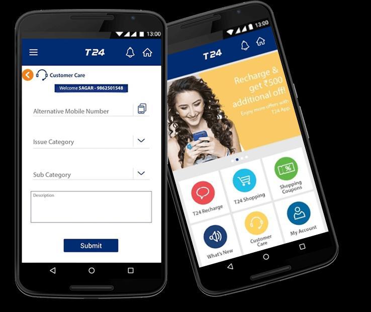 T24 MOBILE T24 is a telecom service provider which belongs to the FUTURE GROUP.