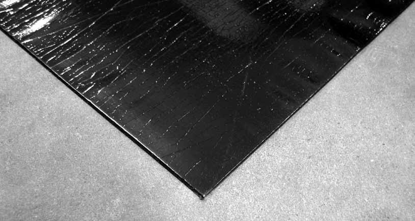 Bitumen plates are based on synthetic material Surface / Overflade Pack / Dimension