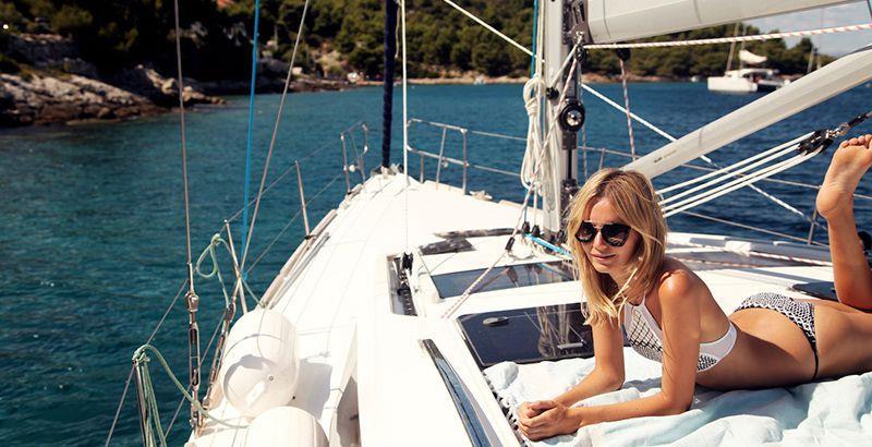 It is less taxing since passengers are not constantly bracing against gravity. If the vessel is a catamaran, an inexperienced yachter may easily handle a Mediterranean yacht.