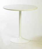 Table, white plexi top 24 x 24 sq.