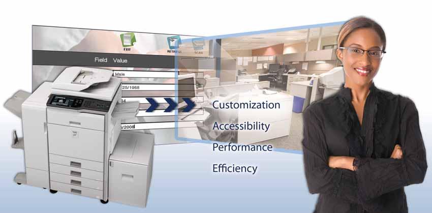 Expand Your Horizons with a Sharp OSA-Enabled MFP Sharp OSA technology can transform your MFP into a powerful information portal that is highly customizable to the way you do business today and into