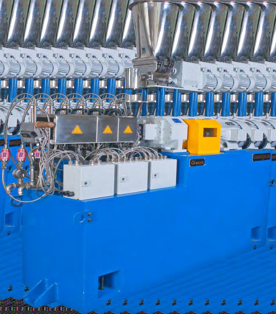 O M E G A L A B The OMEGA Series extruders are 'Generation Next' Co-rotating Twin-Screw Extruders with deeper flights that have supreme process