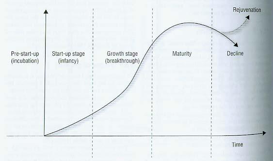 Figure 2.1: Stages of entrepreneurial development Source: Nieman et. al., 2003. Entrepreneurship. A South African Perspective.