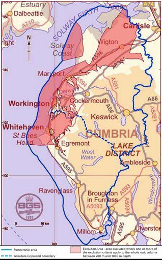 BGS exclusions MRWS asked BGS to map the excluded zones in 2010 mineral or water resource, shown