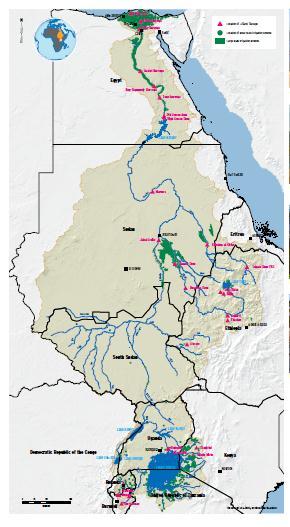 Ethiopia 5% Water resources infrastructure Currently, there is ca 200 BCM of storage capacity in major dams across the basin; Most existing dams are in downstream parts of the basin Capacities of