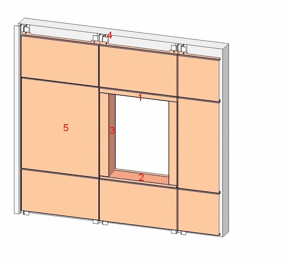 Folded angle offset siding on wall