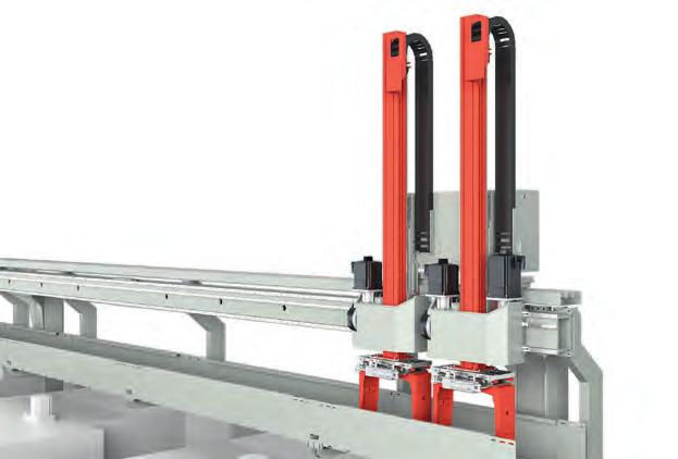 LP 100 Gantry Portal Fast Powerful Flexible The LP 100 gantry portal is available in the versions standard, heavy duty with maximum weight of 280 kg, and high speed with a 80 % faster axis