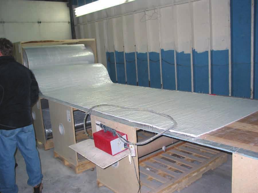 Bulk Cutting Area This area will be used for the cutting of Aerogel materials from the full rolls into lengths required