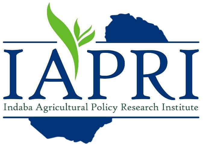 Rural Agricultural Livelihoods Survey 2015 Survey Report February 2016 Indaba Agricultural Policy