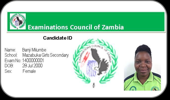 (ii) For the subsequent examination registration, the candidate will be expected to present the ID card which the system should just read the barcode and the candidate details will be retrieved.