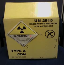 ) Medical Isotopes Container Type A Package Transport quantities of radioactive materials that pose minimal risk to human