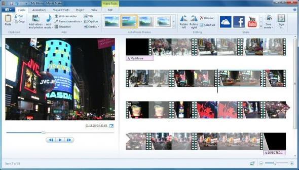 Editing software Windows Movie