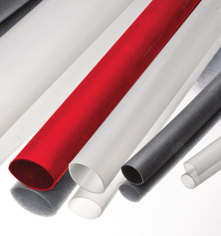 Adhesive Lined Heatshrink 3:1 - Thin Wall C Comprising of a dual wall flexible flame retardant polyolefin tubing and an inner liner of hot melt adhesive, this tubing is ideal for waterproof sealing
