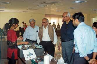 Tech students at SERC presented project on display for dignatories and students. The ceremony was presided over by the Chairman and Chancellor, AcSIR Dr. R.A. Ma