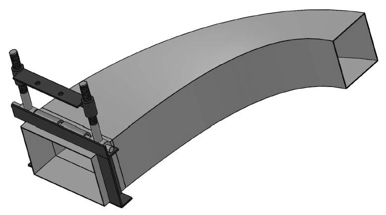 3 Bund Plastering Attachment Fig 9: The fabricated Bund Clearing cutter The suggested mud plastering technique is shown in Fig 10.